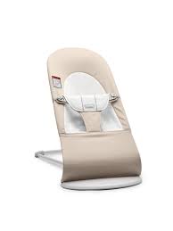 Photo 1 of BabyBjorn Bouncer Balance Soft, Light gray frame, Cotton/Jersey, Beige/Gray
