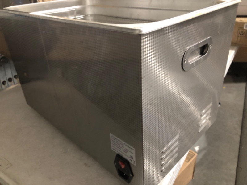Photo 1 of **damaged cord**
 VEVOR 30L Industrial Ultrasonic Cleaner with Digital Timer&Heater 40kHz
