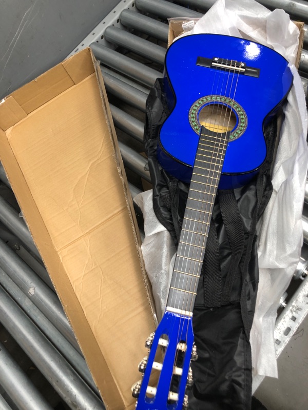 Photo 2 of Music Alley MA-52 30" Half Size Junior Guitar For Young Kids Blue Classical Guitar