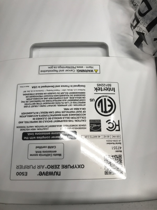 Photo 3 of **NONREFUNDABLE**FOR PARTS OR REPAIR**SEE NOTES**
Nuwave Air Purifiers for Home Large Room, 20Yr Washable and Reusable Bio Guard Filter, Air Purifier for Allergies, Smoke, Dust, Pollen, Removes up to 100% Particles 3x Smaller Than HEPA, Sleep Mode
