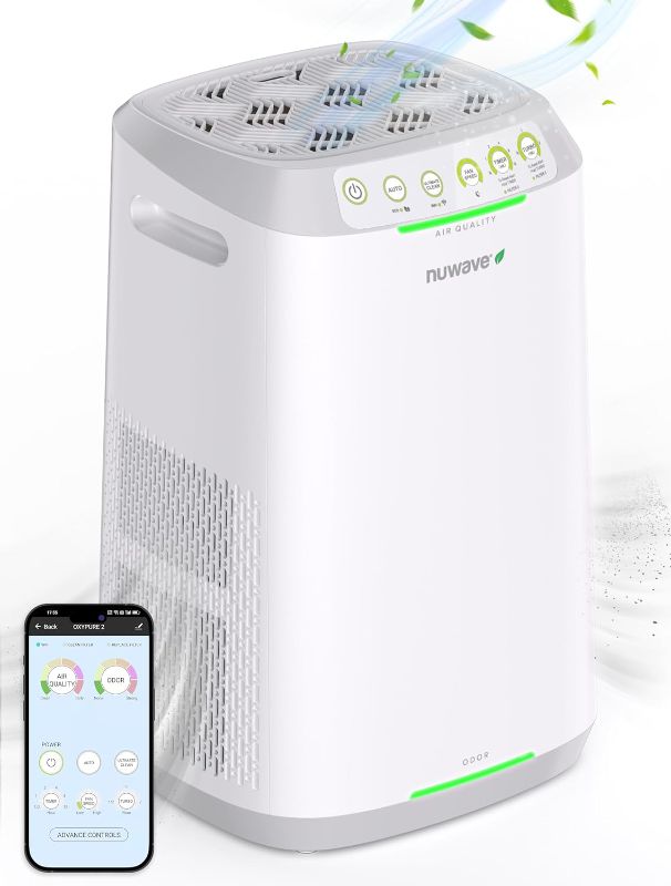 Photo 1 of **NONREFUNDABLE**FOR PARTS OR REPAIR**SEE NOTES**
Nuwave Air Purifiers for Home Large Room, 20Yr Washable and Reusable Bio Guard Filter, Air Purifier for Allergies, Smoke, Dust, Pollen, Removes up to 100% Particles 3x Smaller Than HEPA, Sleep Mode
