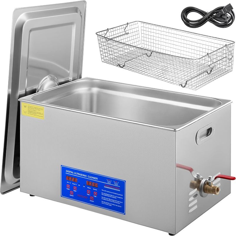 Photo 1 of ***Parts Only***VEVOR 30L Industrial Ultrasonic Cleaner with Digital Timer&Heater 40kHz Professional Large Ultrasonic Cleaner Total 1200W for Wrench Tools Industrial Parts Mental Instrument Apparatus Cleaning
