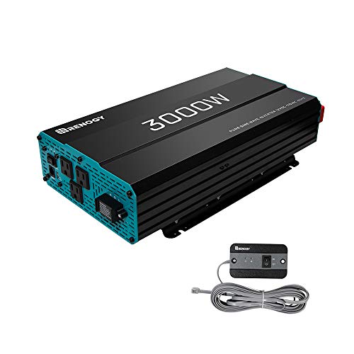 Photo 1 of Renogy 3000W Pure Sine Wave Inverter 12V DC to 120V AC Converter for Home, RV, Truck, Off-Grid Solar Power Inverter 12V to 110V with Built-in 5V/2.1A
