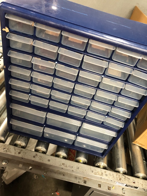 Photo 1 of Plastic Storage Drawers – 42 Compartment Organizer – Desktop or Wall Mount Container for Hardware, Parts, Crafts, Beads, or Tools by Stalwart, 10 Targets