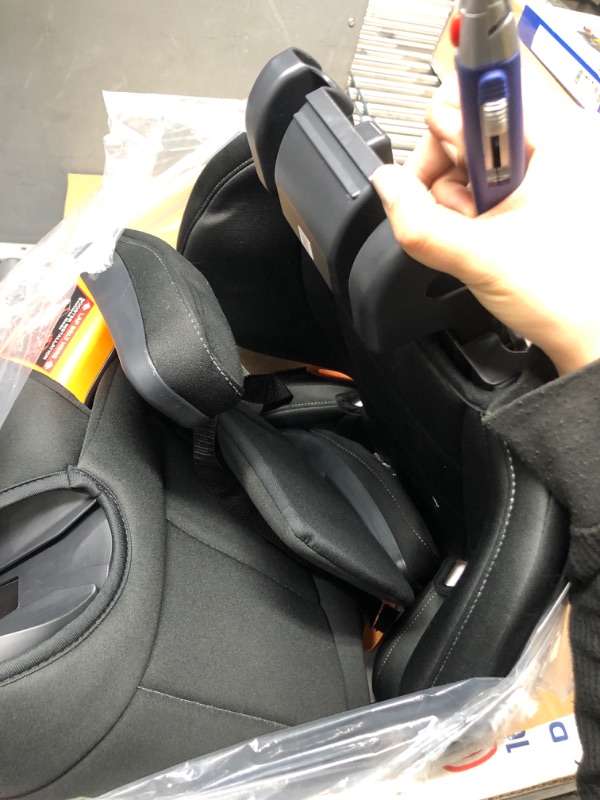 Photo 3 of Chicco KidFit ClearTex Plus 2-in-1 Belt-Positioning Booster Car Seat, Backless and High Back Booster Seat, for Children Aged 4 Years and up and 40-100 lbs. | Obsidian/Black KidFit Plus with ClearTex® No Chemicals Obsidian