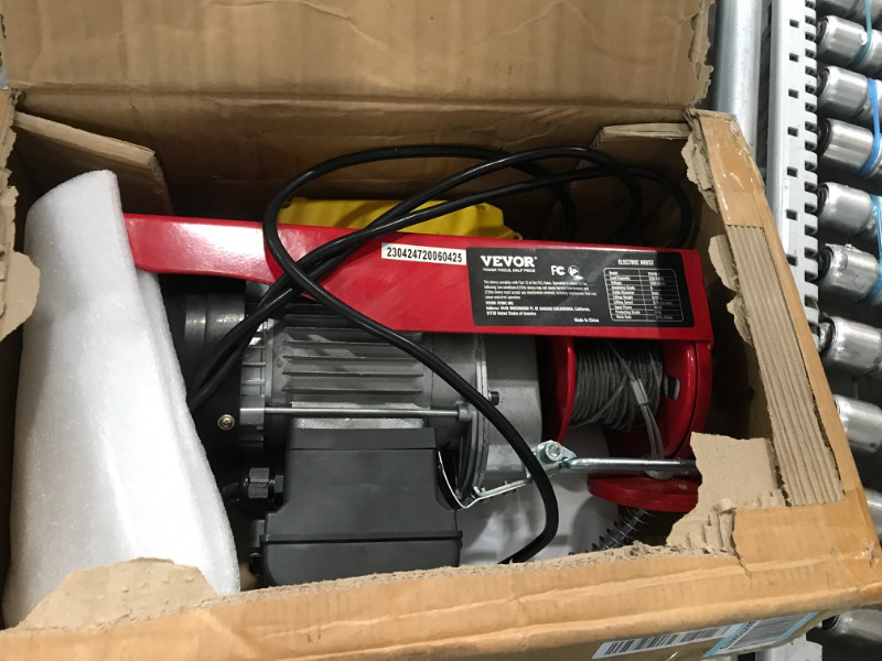 Photo 2 of * used * see all images * 
VEVOR 440LBS Electric Hoist With Wireless Remote Control & Single/Double Slings Electric Winch,