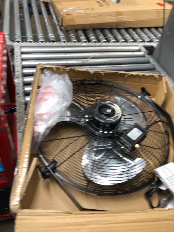 Photo 2 of BEESTAR 20 inch High Velocity Wall Mount Fan,Industrial Fan with 3 Speed Commercial Ventilation,Easy Operation and 270 Degree Tilting,Metal Fan for Warehouse,Greenhouse, Workshop and Basement