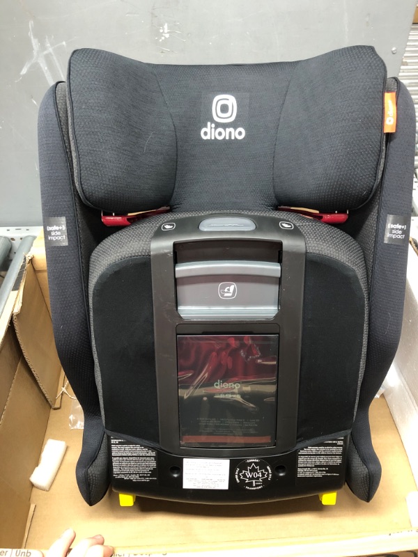 Photo 2 of Diono Monterey 5iST FixSafe High Back Booster Car Seat with Expandable Height and Width, Compact Fold to Full Size Booster, Foldable, Portable Booster for Go-Anywhere Travel, Black Jet