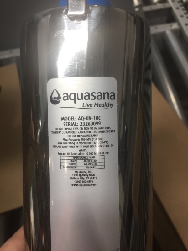 Photo 6 of * Not the full system. Only what is shown is included! * Aquasana Whole House Water Filter System - Water Softener Alternative w/UV Purifier & EQ-304 Replacement 10-Inch, Sediment Pre-Filters for Whole House Water Filter Systems, White,4-Pack 10-Year Filt