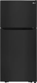 Photo 1 of LG 20.2-cu ft Top-Freezer Refrigerator (Black) ENERGY STAR
