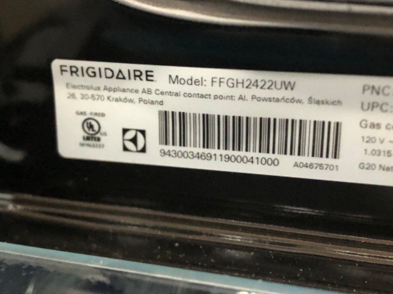 Photo 4 of Frigidaire 24-in 4 Elements 1.9-cu ft Slide-in Electric Range (White)
