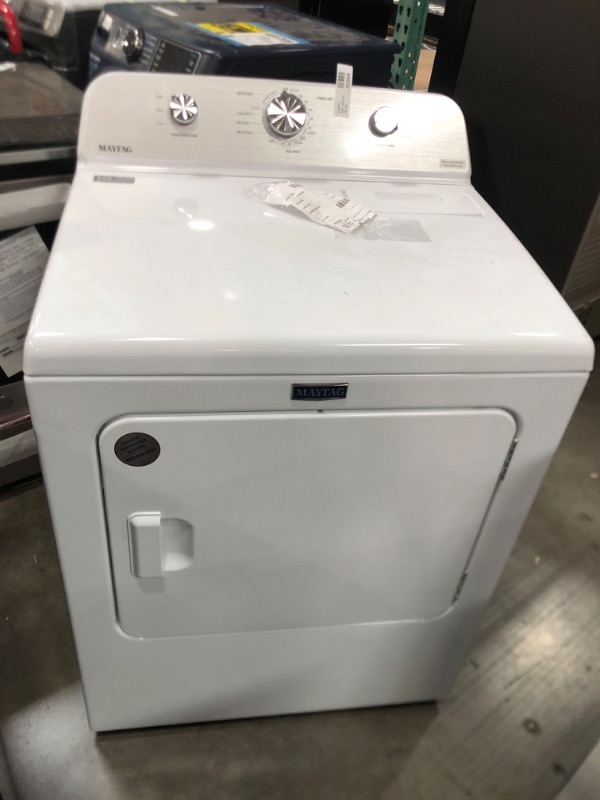 Photo 2 of Maytag 7-cu ft Electric Dryer (White)
