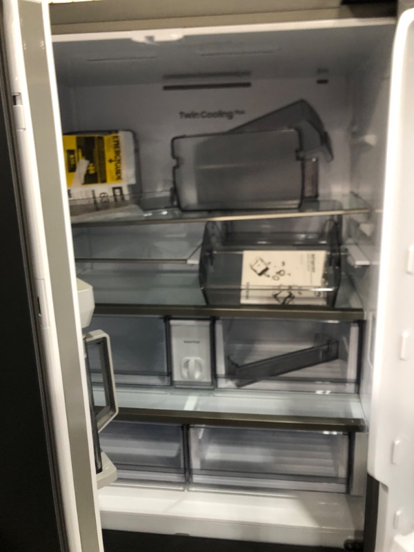 Photo 6 of Samsung 24-cu ft Counter-depth Smart French Door Refrigerator with Dual Ice Maker (Stainless Steel- All Panels) ENERGY STAR

