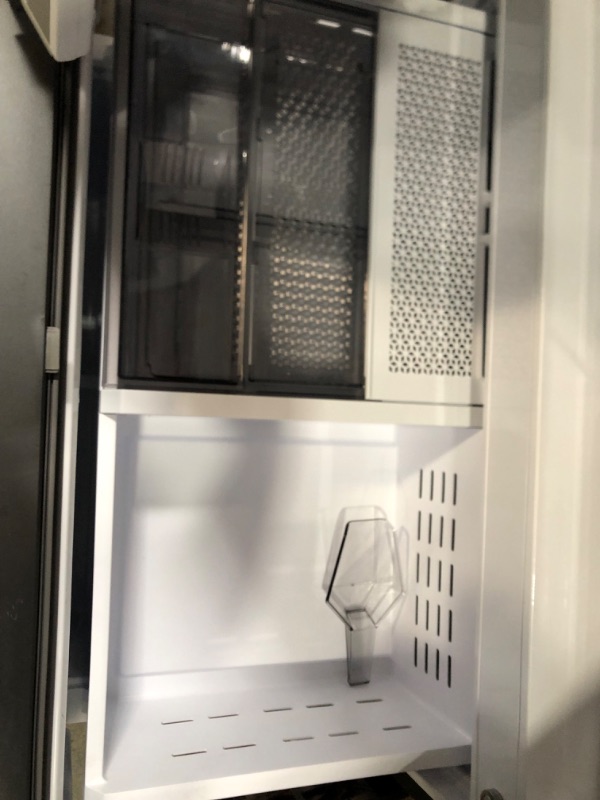 Photo 2 of Samsung 24-cu ft Counter-depth Smart French Door Refrigerator with Dual Ice Maker (Stainless Steel- All Panels) ENERGY STAR
