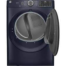 Photo 1 of GE 7.8-cu ft Stackable Smart Electric Dryer (Sapphire Blue) ENERGY STAR
