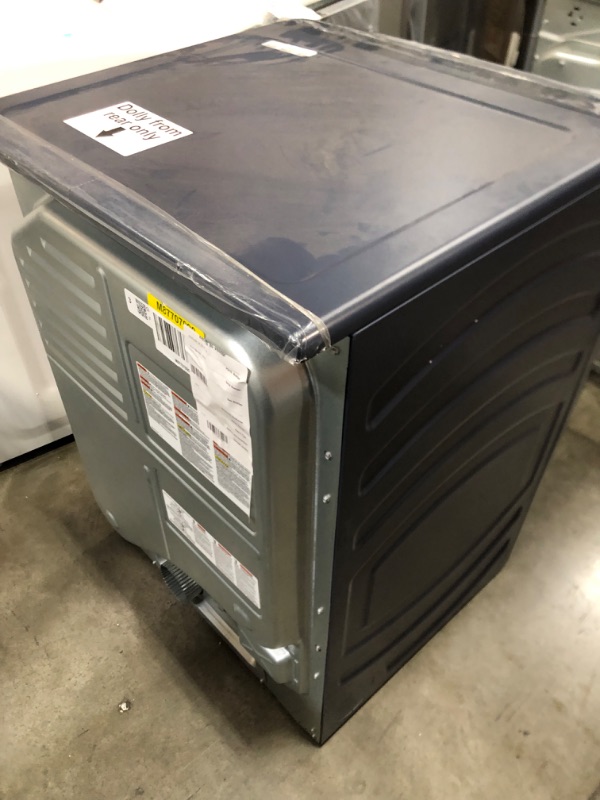 Photo 1 of GE 7.8-cu ft Stackable Smart Electric Dryer (Sapphire Blue) ENERGY STAR
