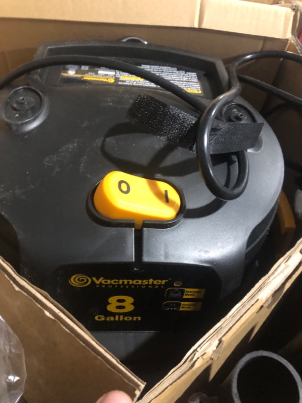 Photo 4 of [FOR PARTS, READ NOTES]
Vacmaster VK609PFR 0201 8 Gallon 5.5 Peak HP 3-in-1 Wet/Dry/Upholstery Shampoo Vacuum Cleaner with Dust Bag 3 Pack NONREFUNDABLE