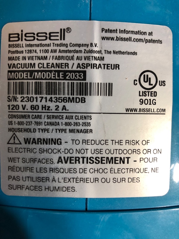 Photo 3 of * sold for parts/repair *
Bissell Featherweight Stick Lightweight Bagless Vacuum With Crevice Tool