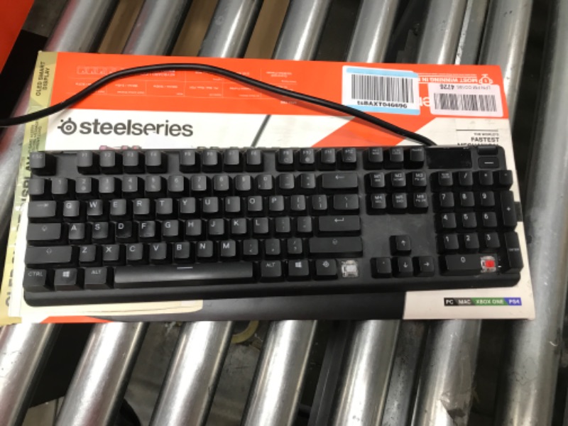 Photo 2 of SteelSeries Apex Pro World's Fastest Mechanical Gaming Keyboard – Adjustable Actuation Switches – OLED Smart Display – RGB Backlit