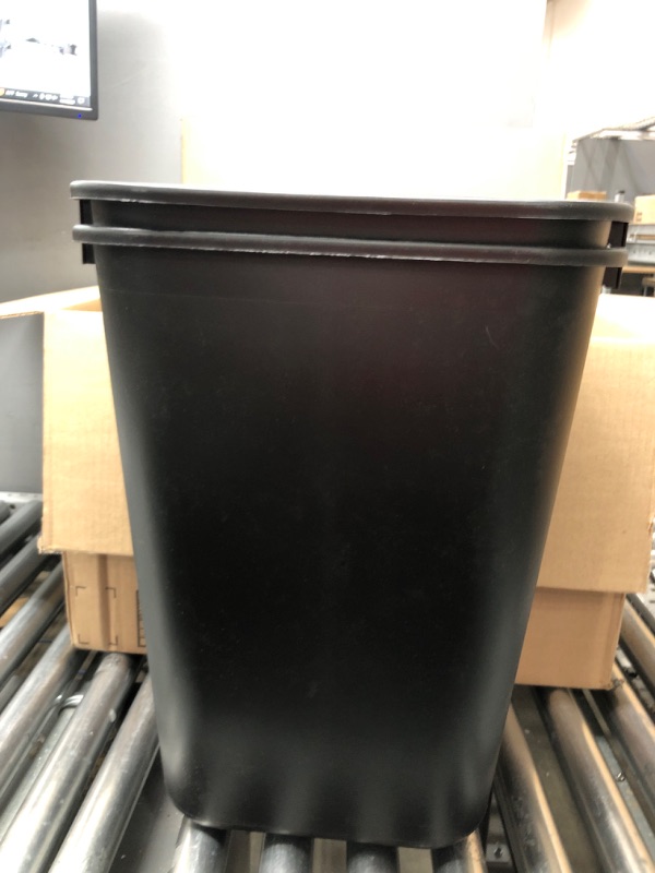 Photo 2 of  2 Pack Deskside Plastic Wastebasket 13 Gallon