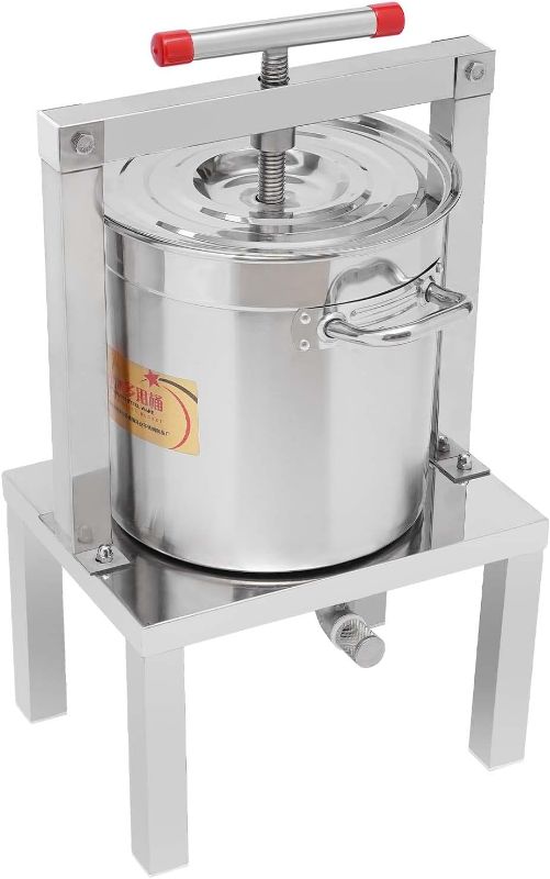 Photo 1 of * Stock Picture For Reference * Fruit Wine Press 3.5 Gallon Manual Grape Presser for Wine Juice Making DIY Large Fruit Honey Presser Apple Cider Grape Juice Press Extractor

