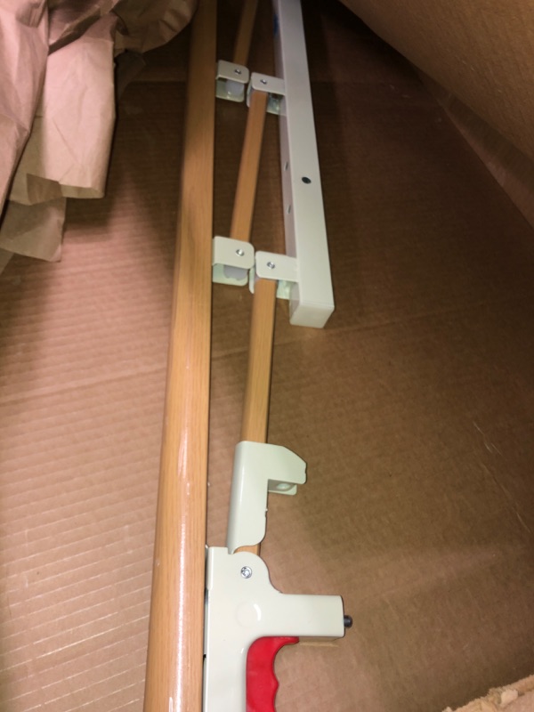 Photo 1 of Bed Rails for Elderly Adults Guard Railing Bed Side Rail Medical Safety Bed Assist Bar for Seniors Bedside Handle Cane Hospital College Dorm Collapsible Bed Rail Metal Fall Protector Home Care Devices