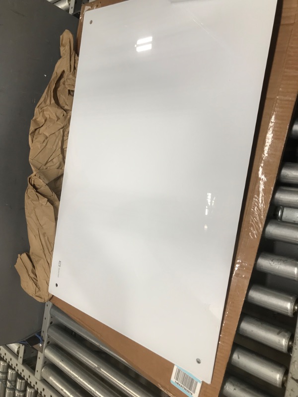 Photo 3 of Quartet Glass Whiteboard, Magnetic Dry Erase White Board, 3' x 2', White Surface, Infinity (G3624W) White 3' x 2' Board