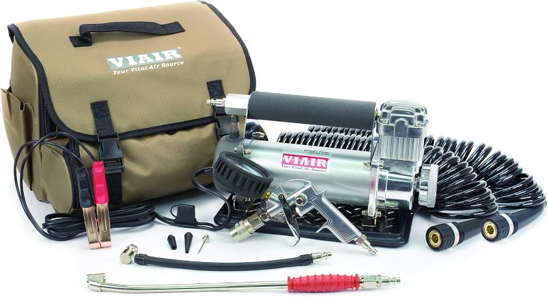 Photo 1 of VIAIR 450P-RV/45053 Automatic Portable Compressor, Tire Inflator Kit, Air Compressor for RV, Truck, Jeep, and SUV Tires, Portable Air Pump Kit, RV Accessories, 150 PSI/1.80 CFM
