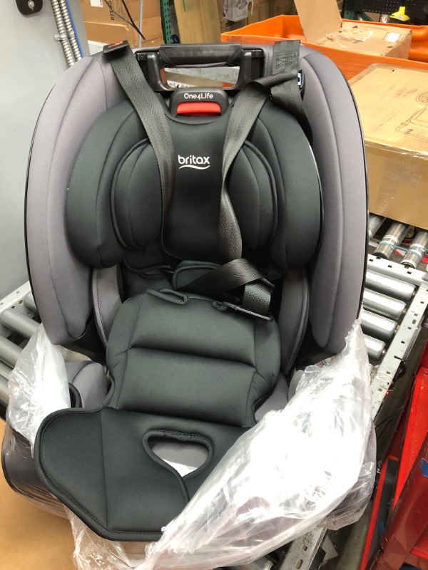 Photo 2 of Britax One4Life Convertible Car Seat, 10 Years of Use from 5 to 120 Pounds, Converts from Rear-Facing Infant Car Seat to Forward-Facing Booster Seat, Machine-Washable Fabric, Onyx Stone