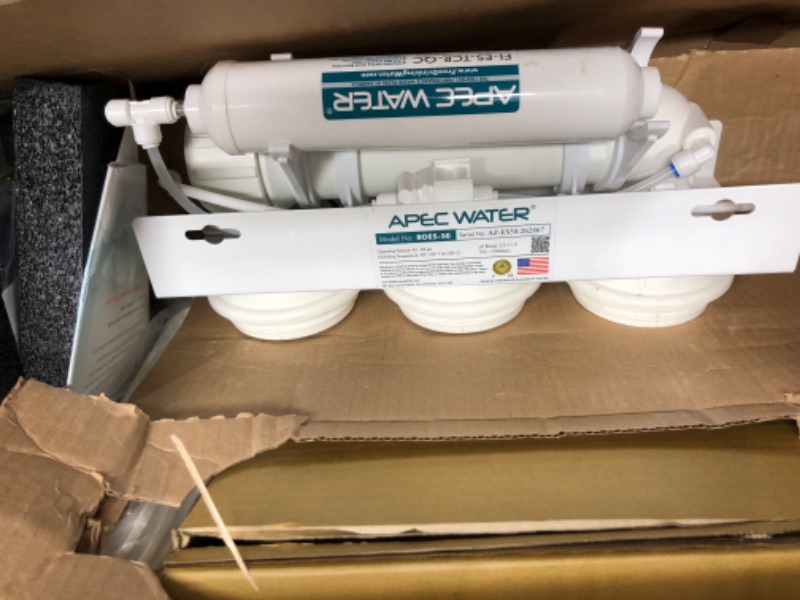 Photo 2 of **FOR PARTS ONLY**
APEC Top Tier 5-Stage Ultra Safe Reverse Osmosis Drinking Water Filter System