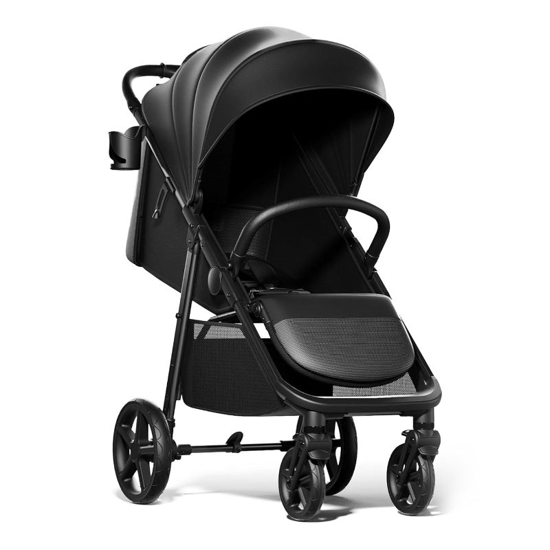 Photo 1 of 
Mompush Nova Baby Stroller, Spacious Seat & Lie-Flat Mode, Toddler Stroller with Large UPF 50+ Canopy, Compact Folding with One Hand, Infant Stroller...
Color:Black