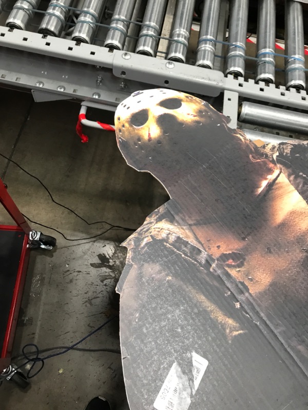 Photo 1 of **DAMAGED**SEE NOTES**
Cardboard People Jason Voorhees Dark Life Size Cardboard Cutout Standup - Friday The 13th (2009 Film)