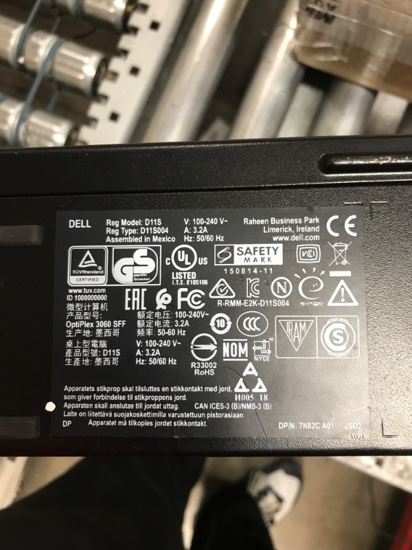 Photo 3 of *unable to be tested*Dell OptiPlex 3060 SFF Desktop Computer with Intel Core i5-8500 3 GHz Hexa-core, 8GB RAM, 256GB SSD (KM82W)
