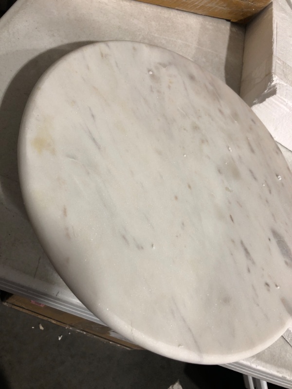 Photo 3 of **SEE NOTES**
Creative Co-Op Marble, White Lazy Susan