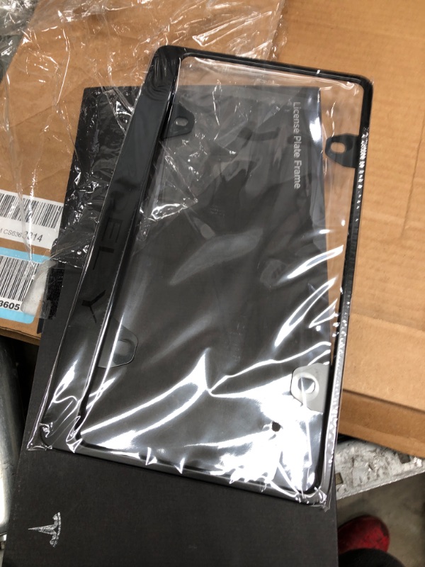 Photo 2 of Black License Plate Frame for Tesla Model Y