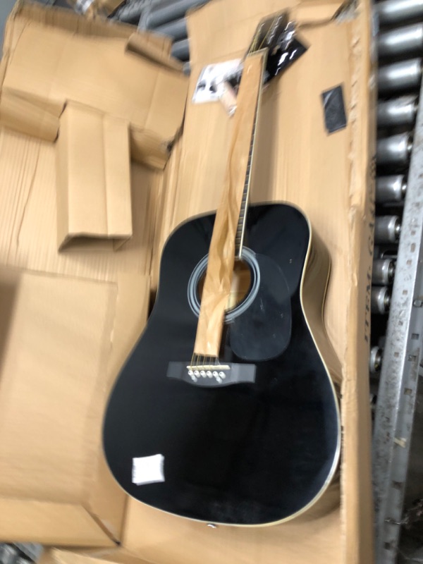 Photo 2 of Huntington 6 String Acoustic Guitar, Right, Black (BGA41-BK)