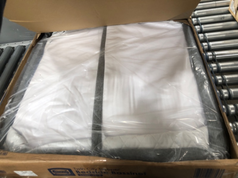Photo 1 of Delta Children Simmons Kids' By The Bed City Sleeper Bassinet for Twins - Gray