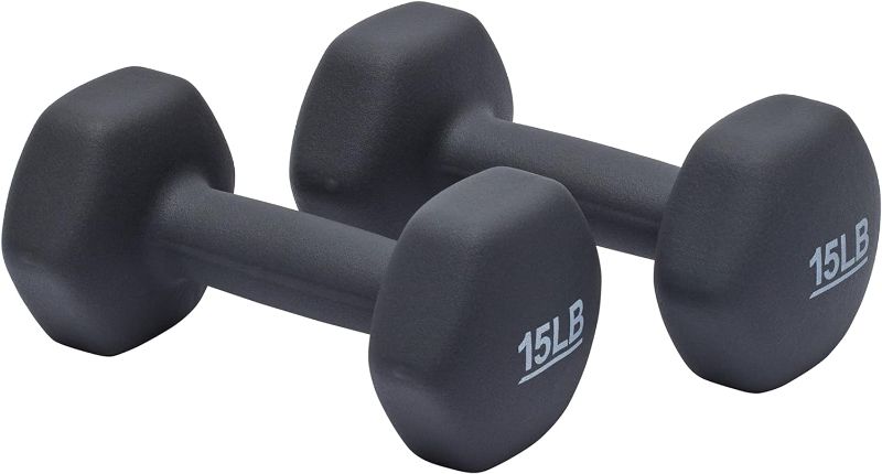 Photo 1 of  Easy Grip Workout Dumbbell, Neoprene Coated, Various Sets and Weights available
15lbs