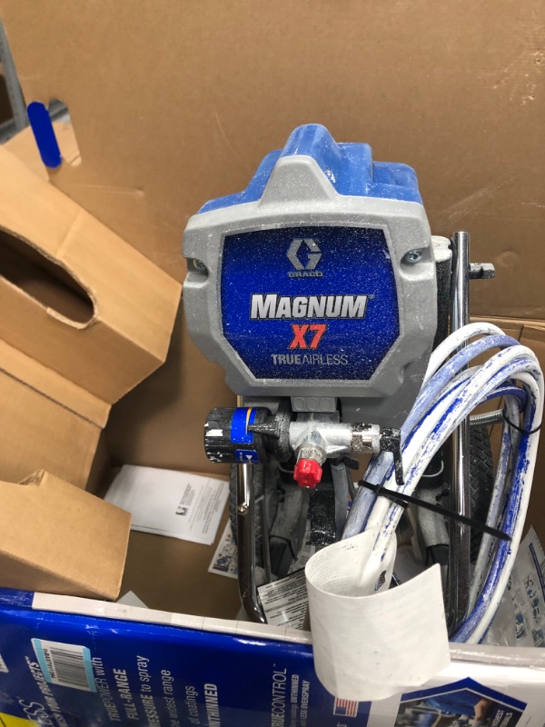 Photo 4 of *** PARTS ONLY ***
Graco Magnum 262805 X7 Cart Airless Paint Sprayer, Gray Magnum X7 Airless Paint Sprayer