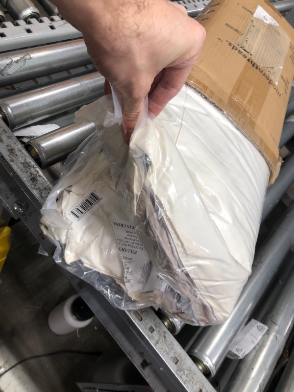 Photo 1 of Modern Threads Down Alternative Microfiber Quilted Reversible Comforter & Duvet Insert - Soft, Comfortable Alternative to Goose Down - Bedding for All Seasons Ivory/Atmosphere Full/Queen Full/Queen Ivory/Atmosphere