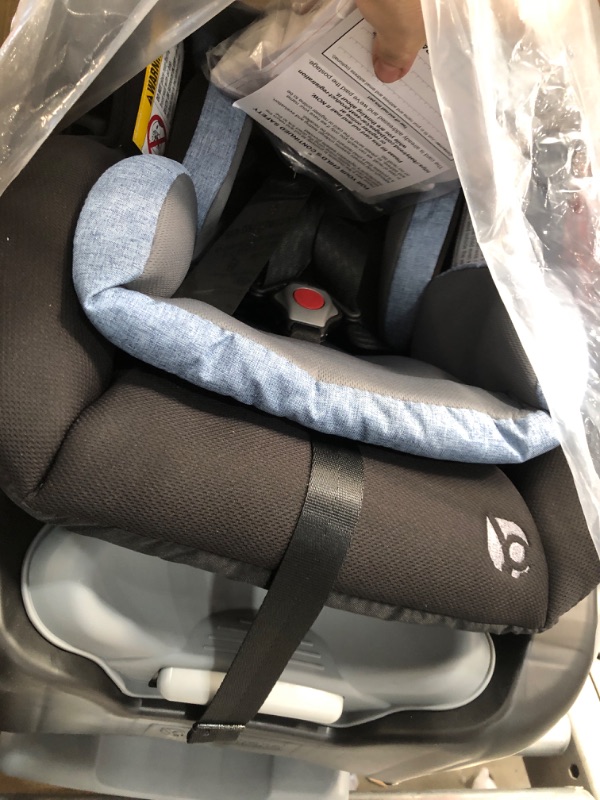 Photo 3 of Baby Trend Secure Snap Tech 35 Infant Car Seat, Chambray , 16.5x16.25x28.5 Inch (Pack of 1)