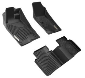 Photo 1 of OEDRO® Floor Mats for 2016-2021 Honda Civic Coupe/ Civic Sedan/ Civic Hatchback/ Civic Type R, Unique Black TPE All-Weather Guard Full Set Liners