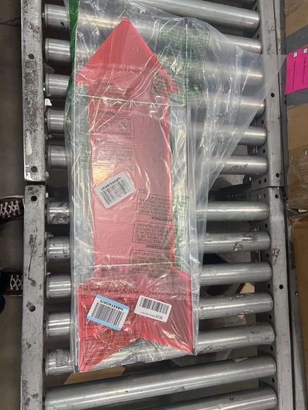 Photo 1 of SignMission Corrugated Plastic Arrow Sign with Single Sided Image 10" X 30" - Red Coroplast Yard Sign with Stake Made in The USA