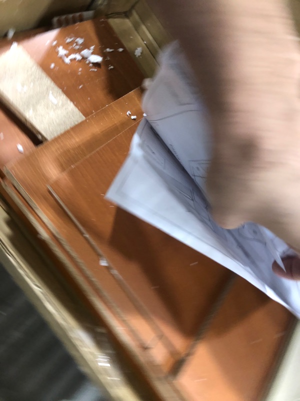 Photo 1 of Furinno Basic 3x2 Bookcase Storage w/Bins, Light Cherry/Ivory Light Cherry/Ivory Storage