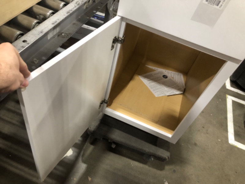 Photo 2 of 18"L x 25"W x 35" H- white Cabinet With Drawer