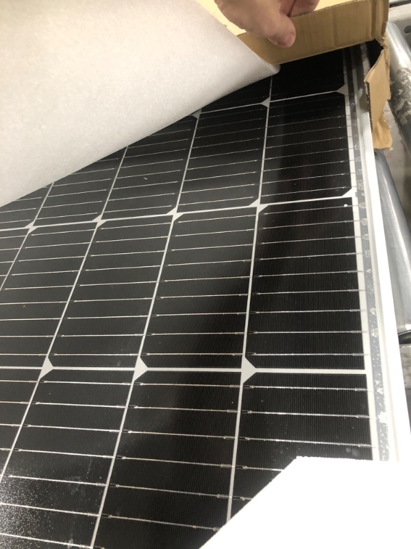 Photo 1 of 200-Watt 12-Volt Monocrystalline Solar Panel for Off Grid Large System Residential Commercial House Cabin Sheds Rooftop