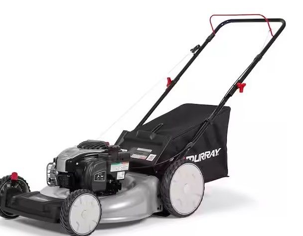 Photo 1 of 21 in. 140 cc Briggs and Stratton Walk Behind Gas Push Lawn Mower with Height Adjustment and with Mulch Bag