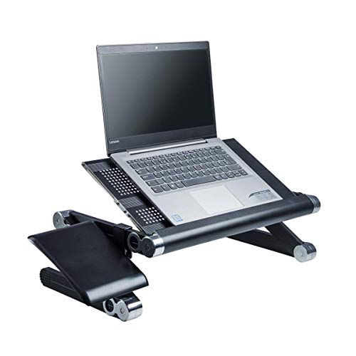 Photo 1 of Portable Folding Notebook or Laptop Table - Desk - Tray - Stand - (Black) with free mouse stand