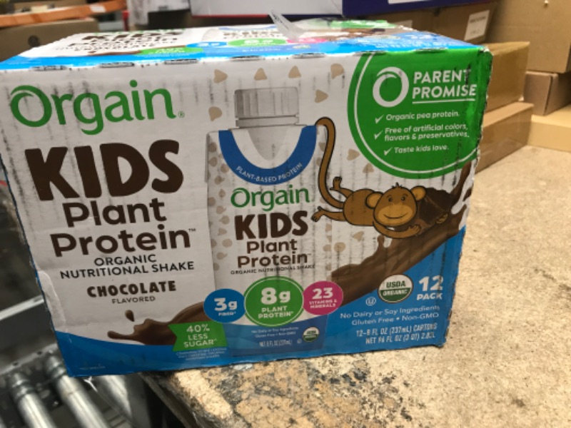 Photo 2 of 
Orgain Organic Kids Nutritional Protein Shake, Chocolate - Kids Snacks with 8g Dairy Protein, 22 Vitamins & Minerals, Fruits & Vegetables, Gluten...