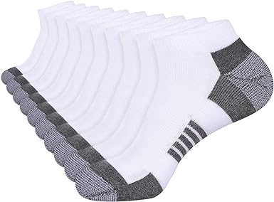 Photo 1 of COOVAN 10 Pairs Mens Ankle Socks Men 10 Pack Low Cut Comfort Cushion Casual Socks